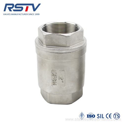 Stainless Steel 200WOG Vertical Threaded Check Valve